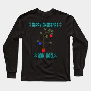 Ugly Christmas sweater - crap christmas tree, family christmas T shirt Long Sleeve T-Shirt